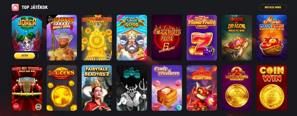 Fezbet Casino játékok és szolgáltatók
